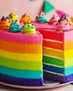 Rainbow Theme Cake