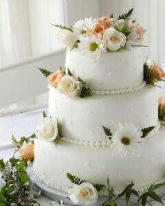 Classic White Wedding Cake