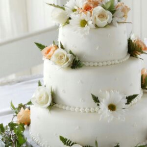Classic White Wedding Cake
